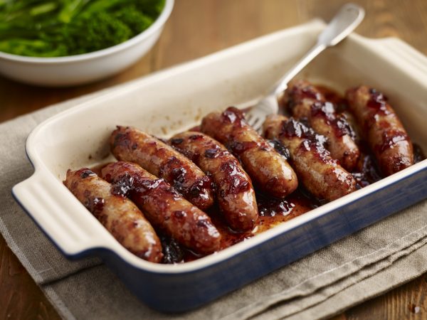 Sticky Onion Marmalade Sausages - Tracklements