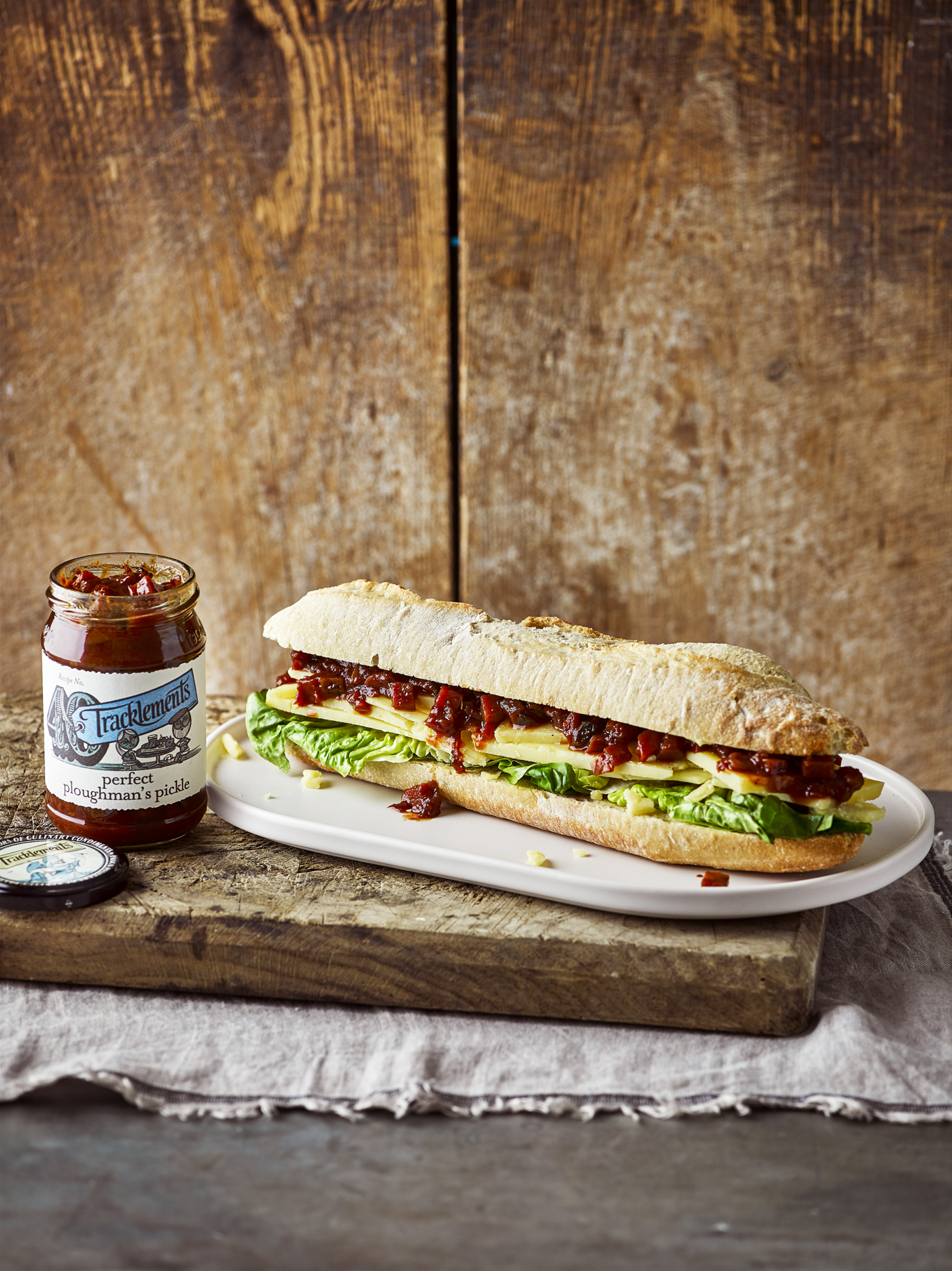 Cheddar Ploughman's Sandwich with Perfect Ploughman's Pickle